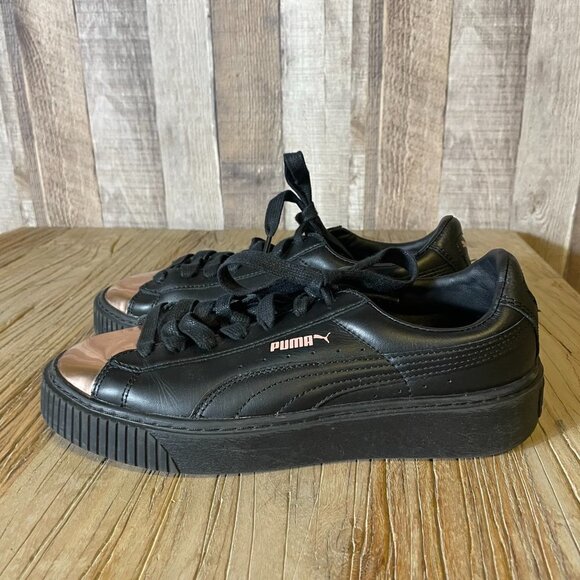 Puma Basket Metallic Shoes - Picture 6 of 9